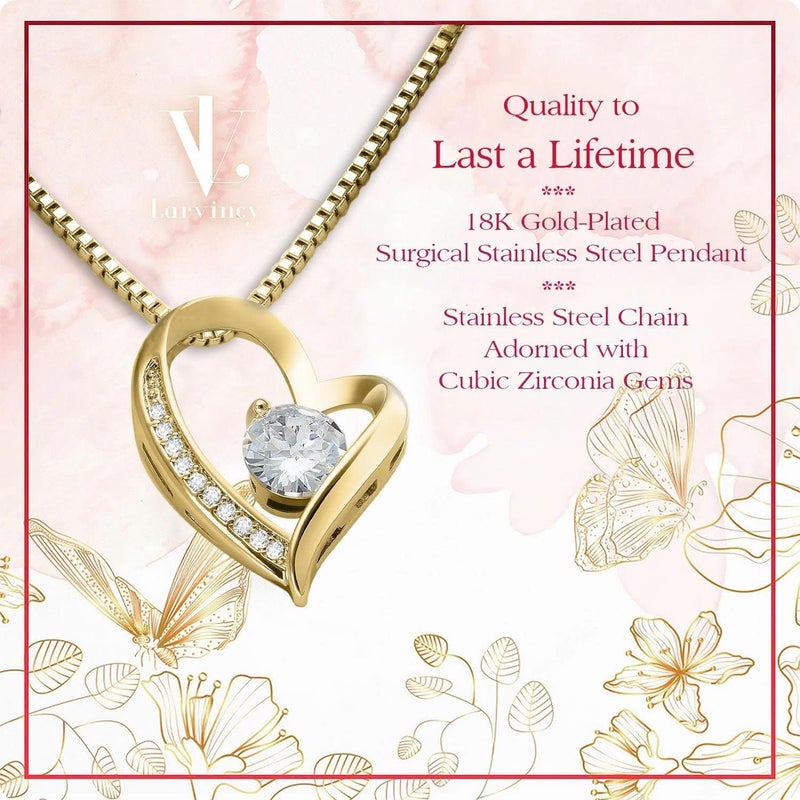 Larvincy To My Daughter Necklace From Dad With Heartfelt Message & Elegant Box, Gifts For Daughter From Father, Beautiful Jewelry Gift From Love Daddy On Graduation, Birthday, Wedding, Christmas - Image 5